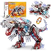 BDXEJV STEM 2 in 1 Dinosaurs Building Kits 422PCS, Compatible with Normal Dinosaurs Bricks, Toys for Kids Age 6-10 Year Old, Educational Building Sets Best Gifts for Boy 6-10