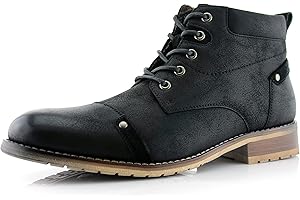 Ferro Aldo Blaine MFA806035 Mens Casual Brogue Mid-Top Lace-Up and Zipper Boots…