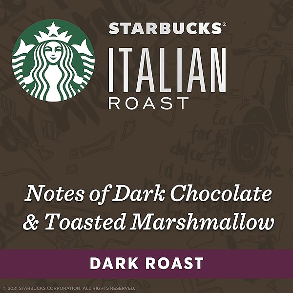STARBUCKS BY NESPRESSO ORIGINAL LINE DARK ROAST ITALIAN ROAST COFFEE, 10-COUNT ESPRESSO PODS