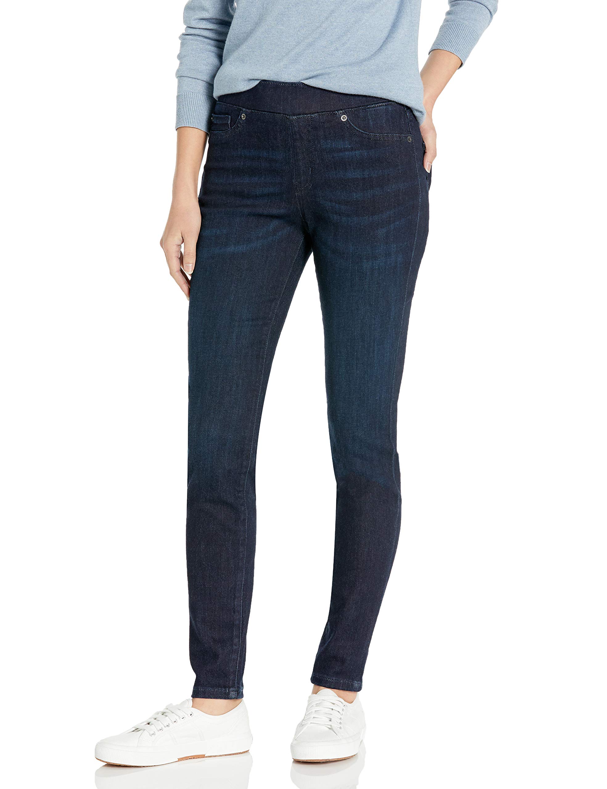 Amazon Essentials Women's Mid-Rise Stretch Pull-On