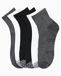 Calvin Klein Mens Quarter Socks - 6 Pack Breathable