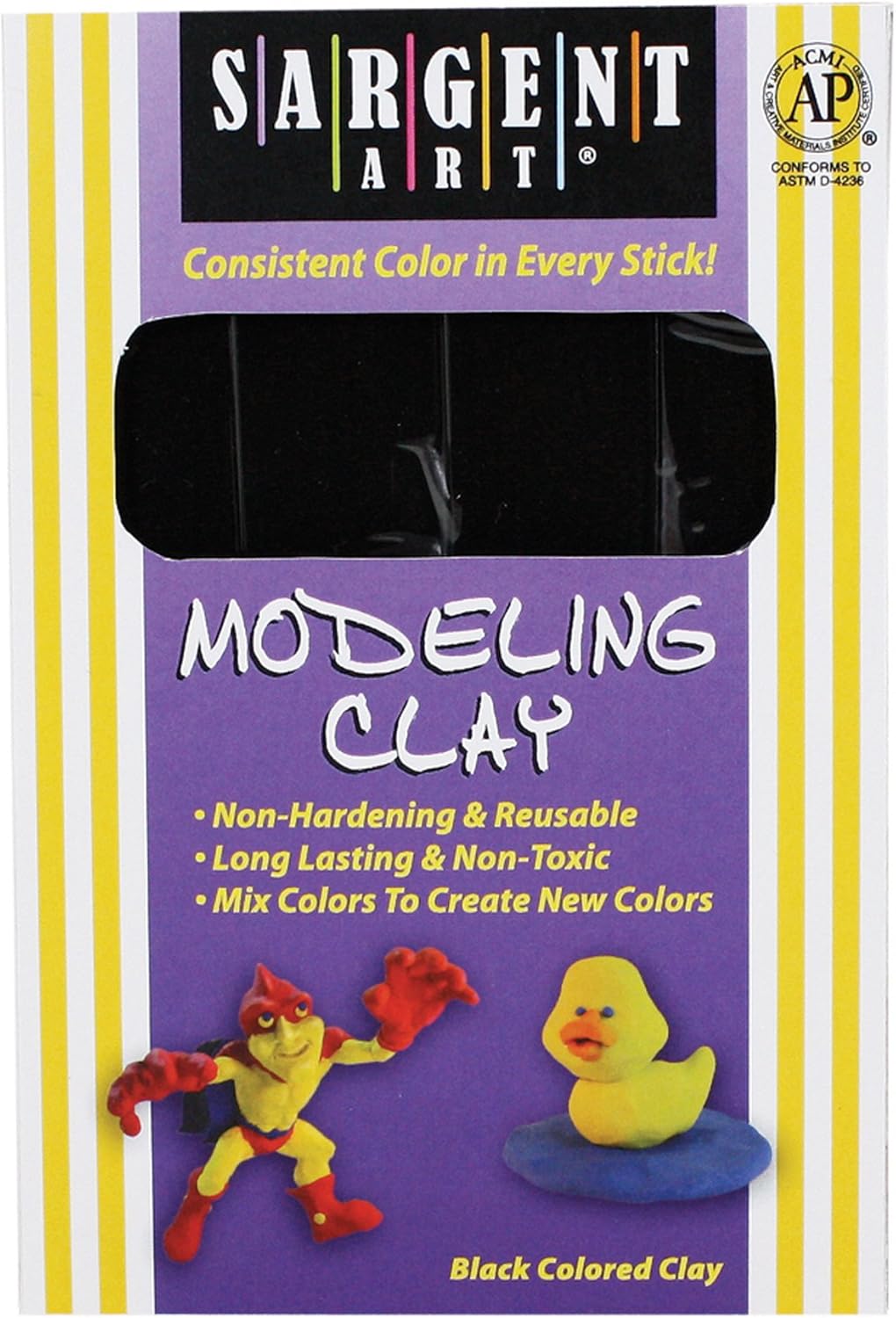 black modeling clay