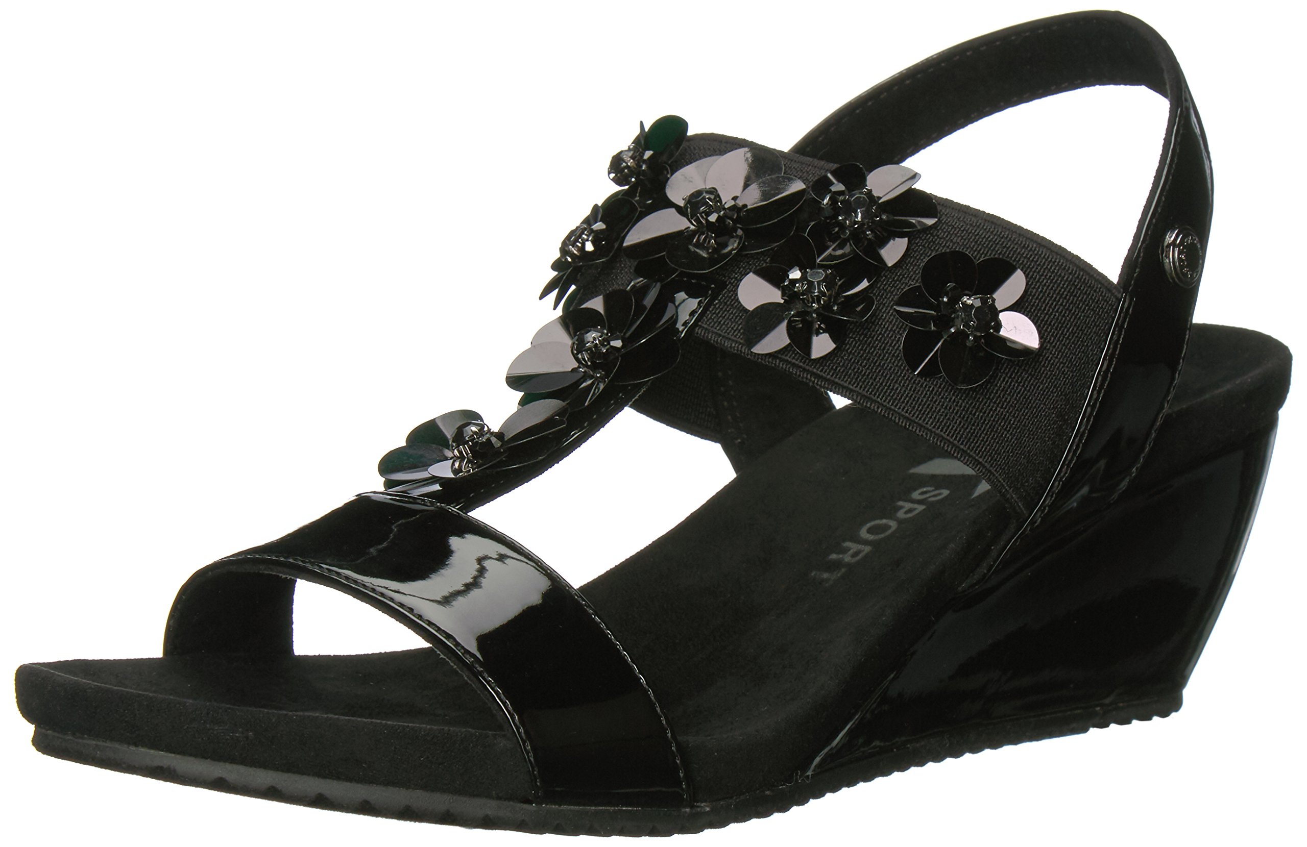 Anne Klein Women's Cassie Synthetic Wedge Sandal