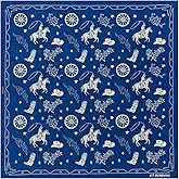 GT BANDANA 22"x22" Cowboy Element Cotton Bandana Multi-Purpose Headbands