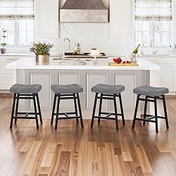 LUE BONA Counter Height Bar Stools Set of