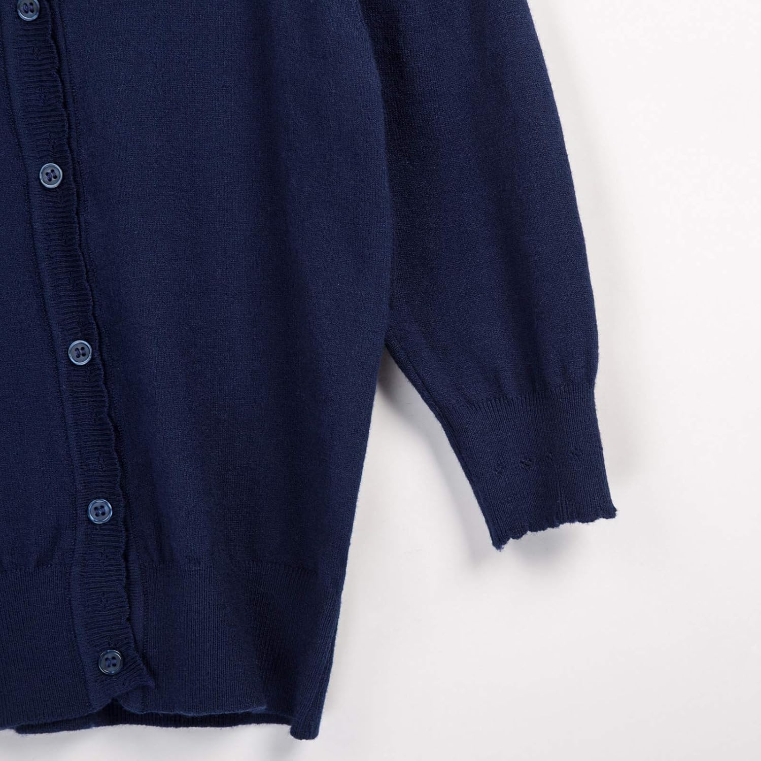 GRACE KARIN Girls 3/4 Puff Sleeve Button Sweater Uniform Cardigans: Clothing