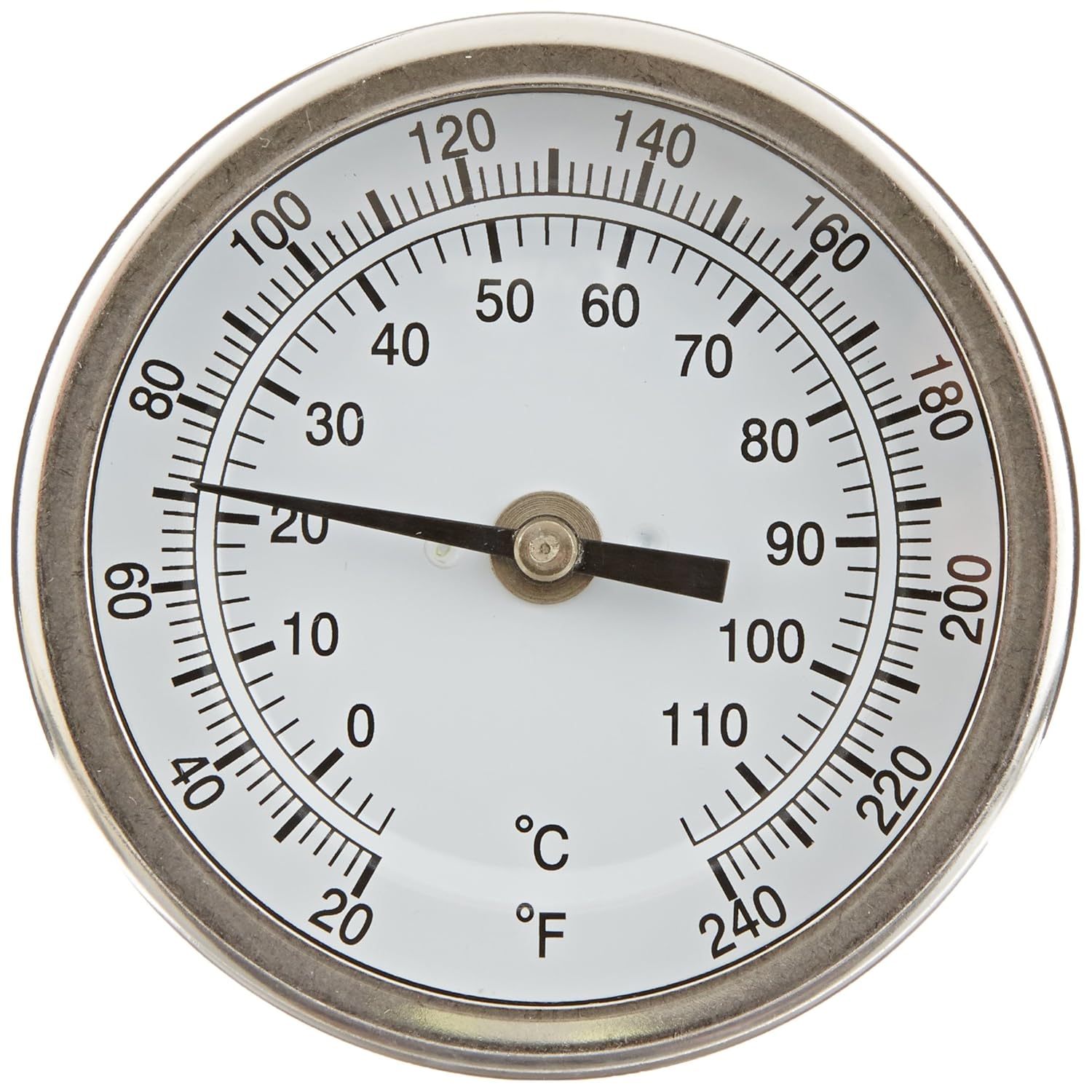Stainless Steel Case 316 Stainless Steel Stem Bimetal Thermometer 6