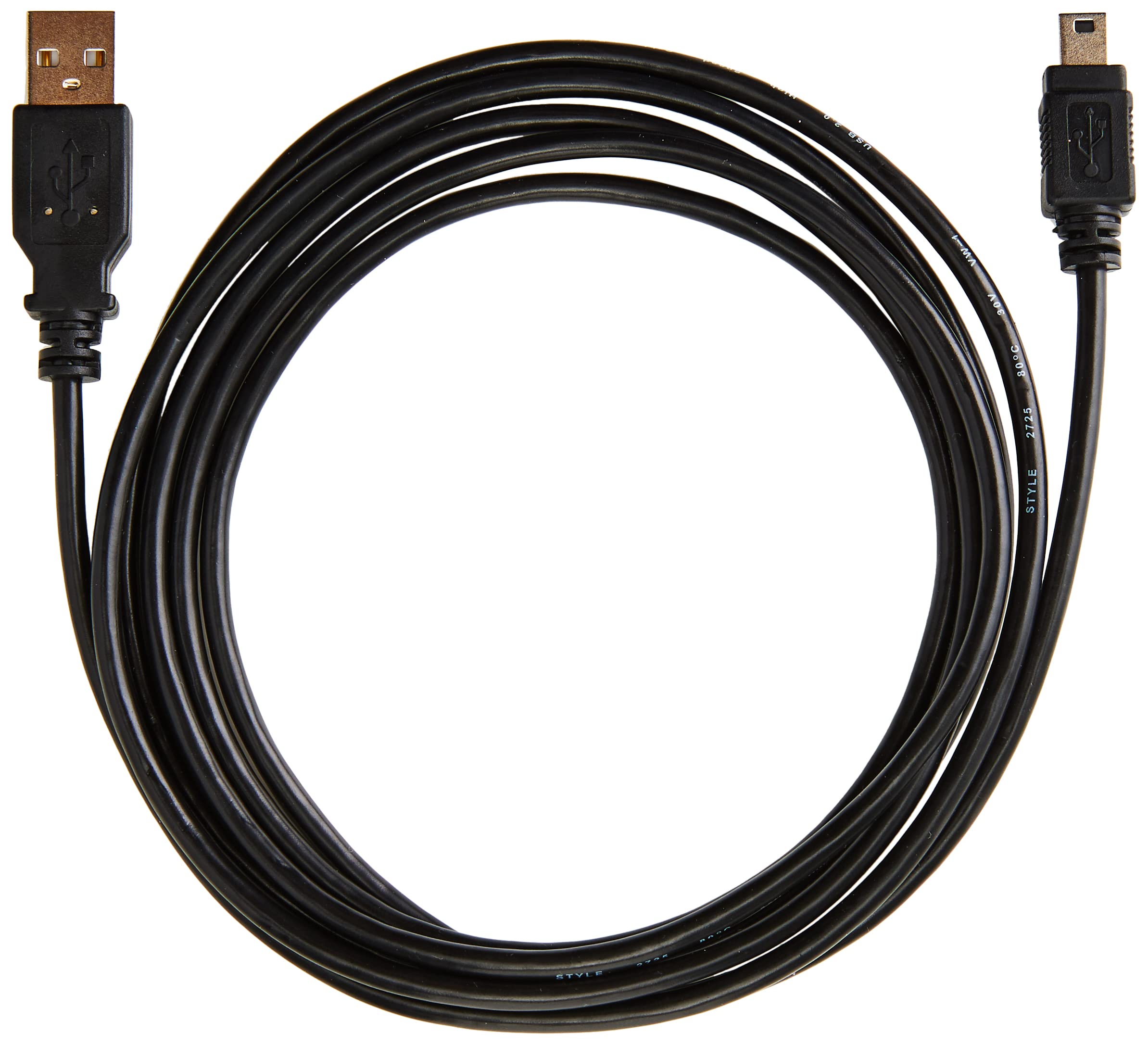 PremiumCord USB 2.0 A-B Mini 5 Pin Cable, Black, 2 m