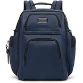 Tumi Unisex Tumi Brief Pack, Navy, One Size | Men's &amp; Women's Work &amp; Travel Laptop Backpack with Padded Adjustable Strap, Fits Up to 15" Screen, Ballistic Nylon, Add-A-Bag