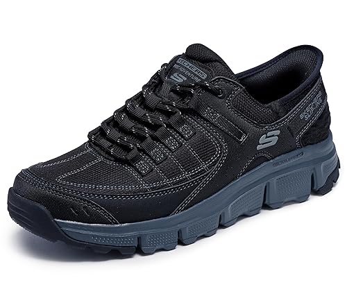 Skechers Men's Summits at Hands Free Slip-in Sneaker,Black/Charcoal,10.5W