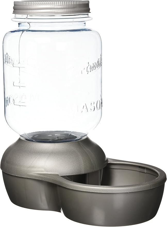 mason jar pet waterer
