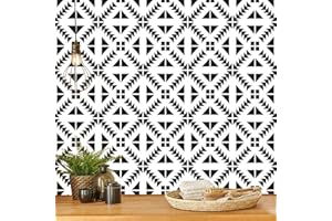 Jeweluck Black and White Wallpaper Peel and Stick Wallpaper Modern Contact Paper 17.7inch×118.1inch Geometric Removable Wallpaper for Kitchen Self Adhesive Wall Paper Decorative Contact Paper Vinyl