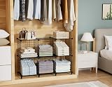 HOMIDEC 6 Cube Wire Storage Shelves Modular Closet Organizer Cabinet view 2