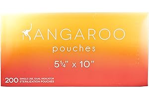 3D Dental SP5X10 Kangaroo Self-Seal Sterilization Pouches, 5.25" x 11" (Pack of 200)