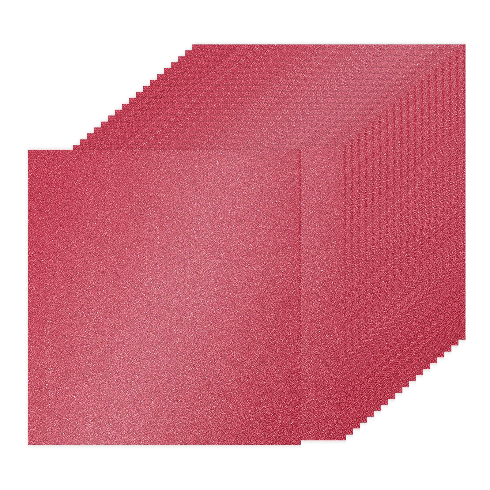 PATIKIL 20Sheets Dark Red Glitter Cardstock Paper, 12 x 12 in 250gsm Square Premium Sparkly Paper Craft Cardstock Paper for Scrapbook Card Making DIY Art Projects Wedding Party