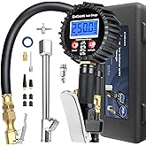 Digital Tire Pressure Gauge with Inflator: ENDARK 250 PSI Air Compressor Attachment Inflation Gun with Heavy Duty 360° Air Ch