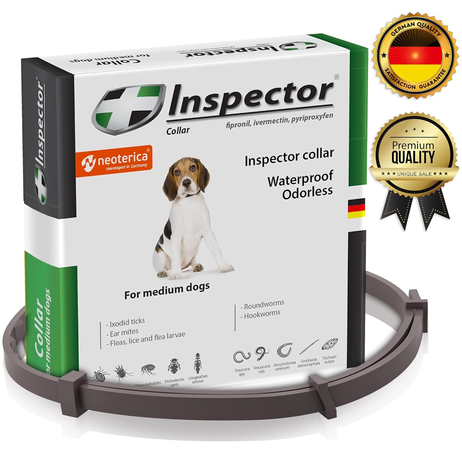 Reviews Rolf Club 3D Flea & Worm Collar for Dogs Flea Control and