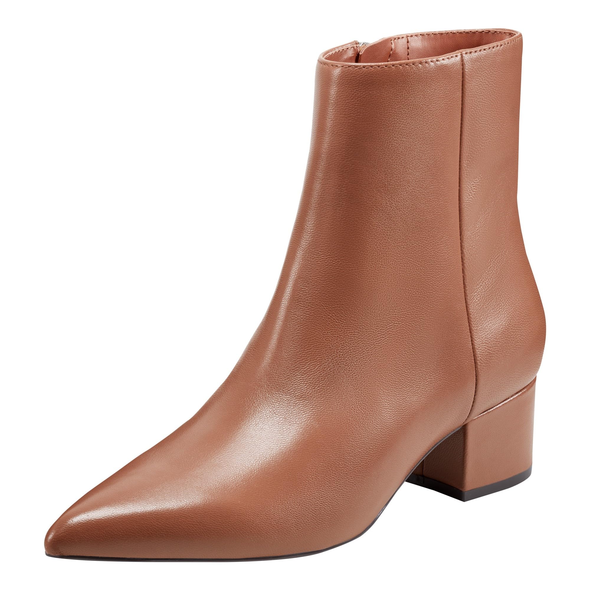 Marc Fisher Women’s GISMO Ankle Boot, Cognac 120, 6.5