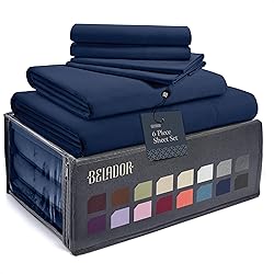 BELADOR Silky Soft King Sheet Set - 6 Piece Bed