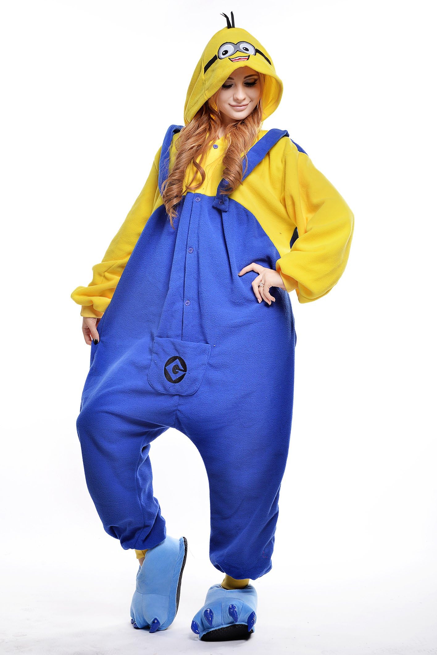 New Laugh Minion Sleep Suit Pajamas Adult Anime Cosplay Homewear Costume