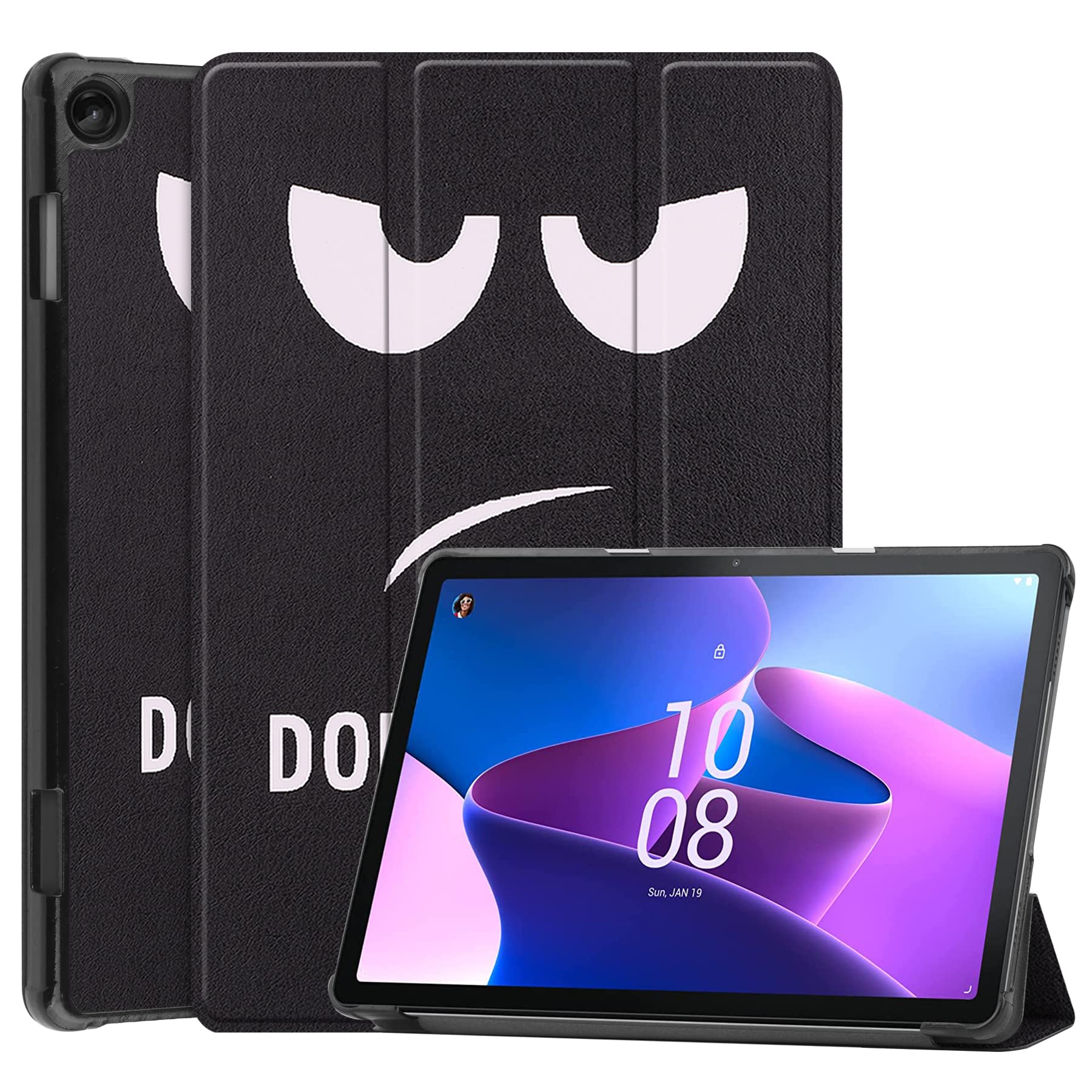 Dlahaby Case for lenovo Tab M10 (3rd Gen) 10.1 inch TB-328FU/ TB-328XU,Flip Cover with Stand Function for 2022 Lenovo Tab M10 3rd Gen Tablet,dont touch