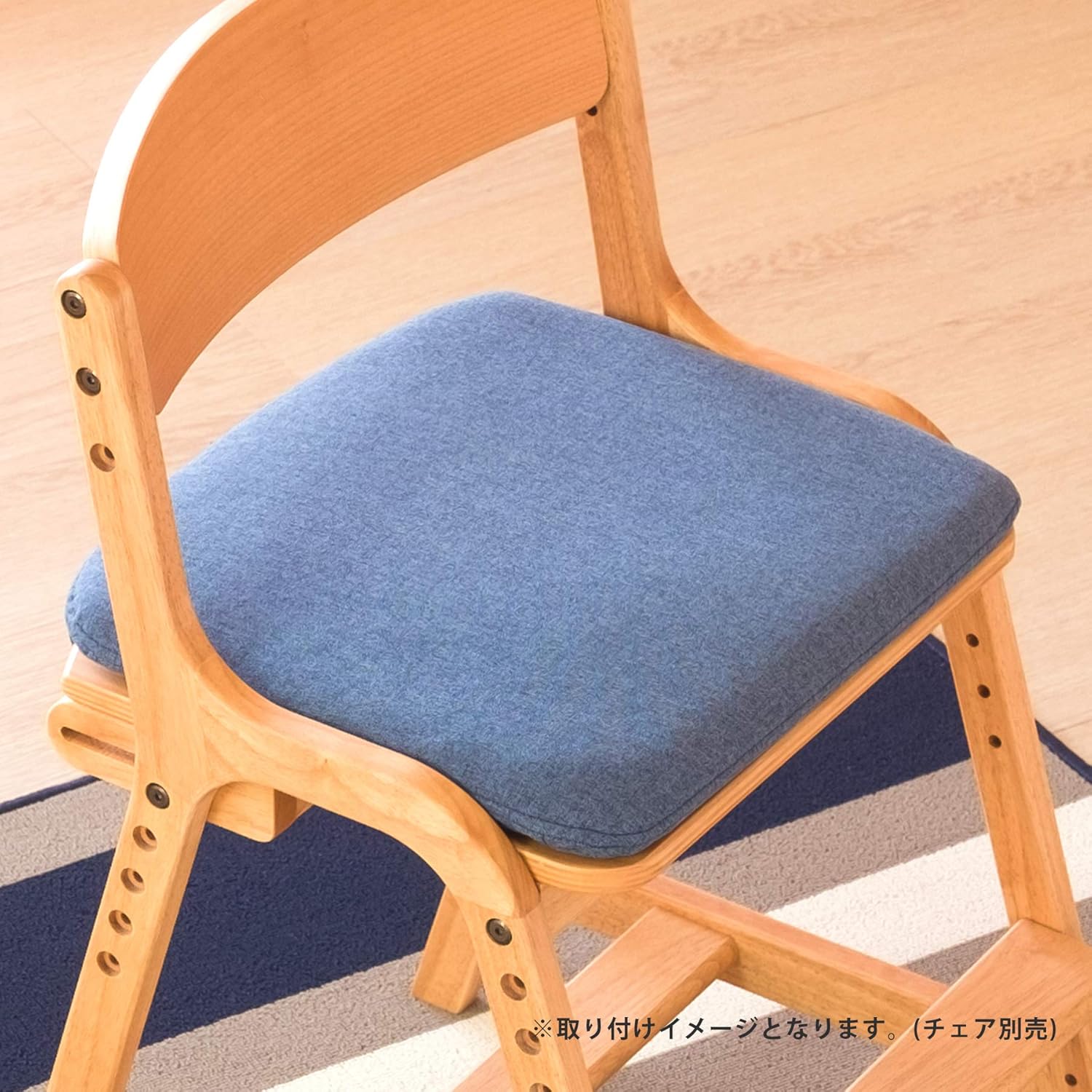 Amazon.co.jp： ISSEIKI デスクチェア クッション エアリー (ネイビーブルー)【完成品】AIRY DESK CHAIR