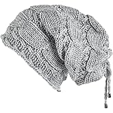 Lilax Women Cable Knit Slouchy Chunky Oversized Soft Warm Winter Beanie Hat