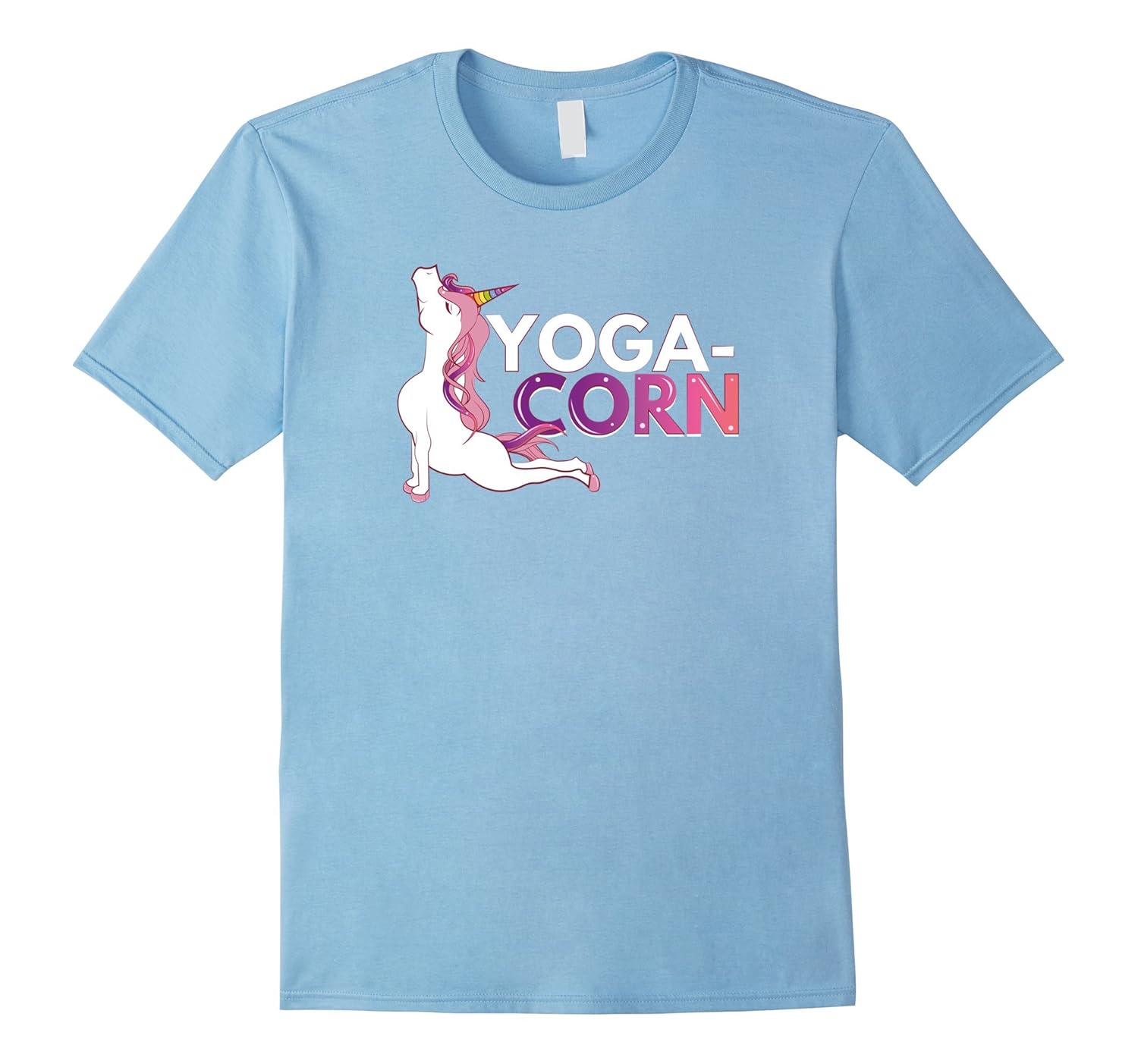 Yoga-Corn Unicorn Yogi Fitness Pun T-Shirt-ANZ