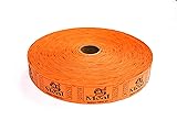 2000 Orange Meal Single Roll Consecutively Numbered