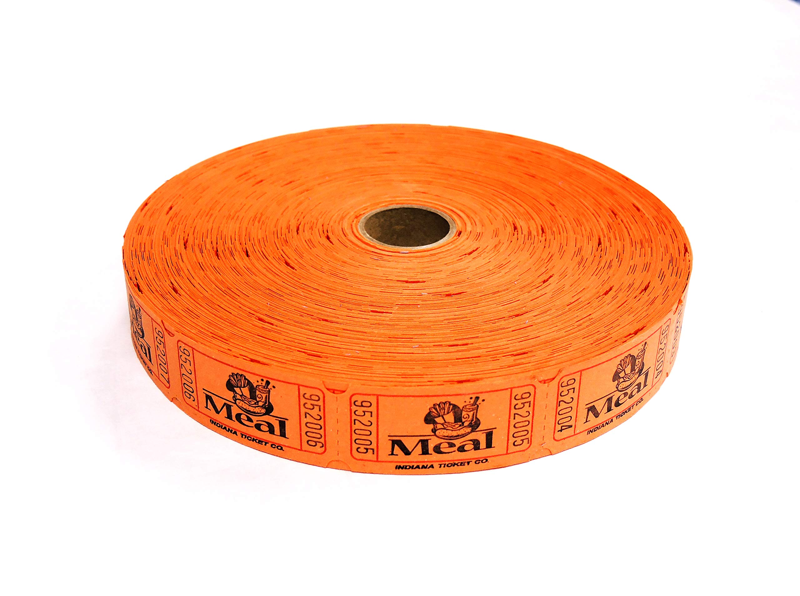 2000 Orange Meal Single Roll Consecutively Numbered