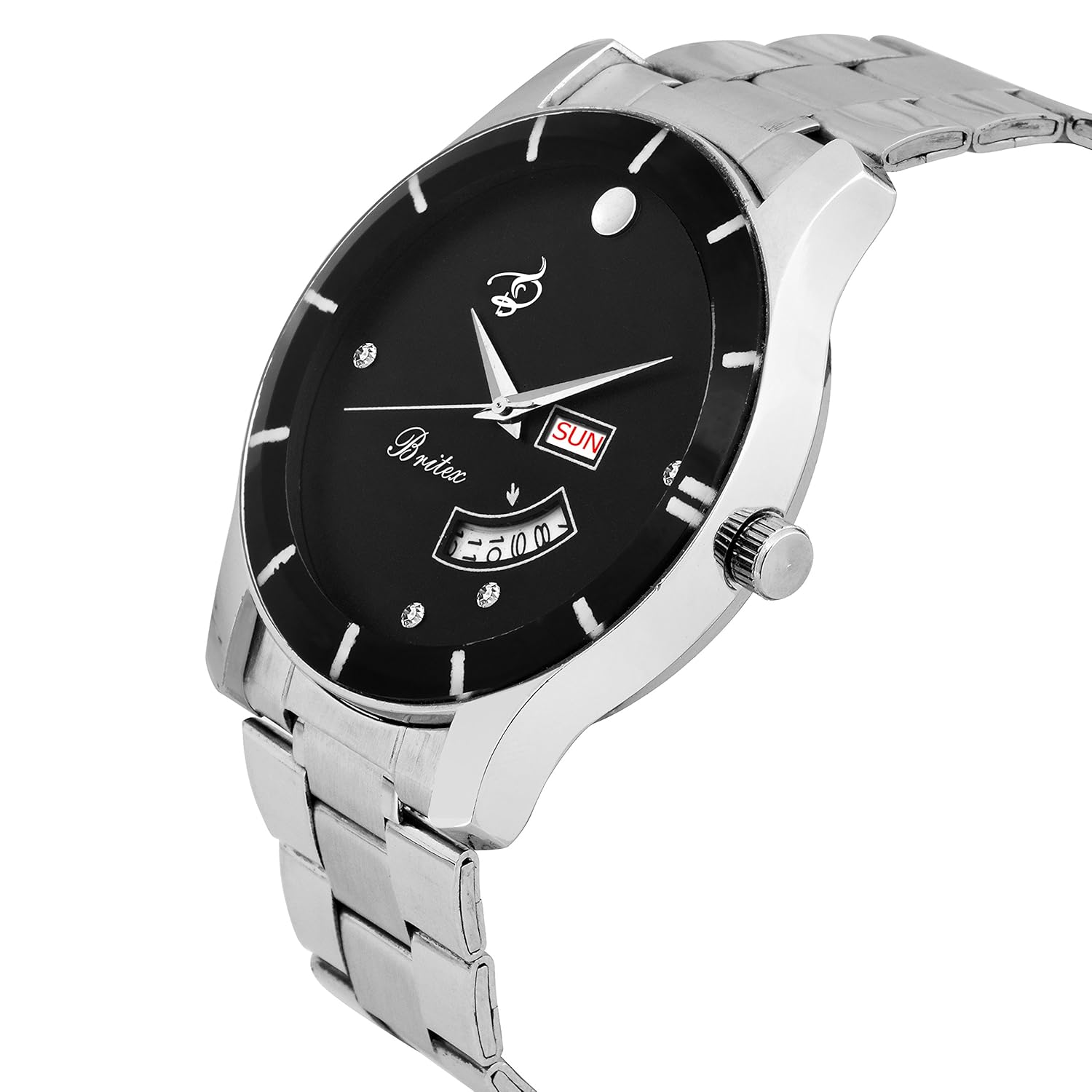 britex day and date functioning analog watch for men/boys - (bt7048)