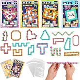 28 Pcs Valentine's Day Cards Wacky Tracks Fidget Toys Valentines Class Gifts for Kids School Classroom Fidgets Snap Snake Click Toys Finger Sensory Stress Relief Toys Exchange Gifts Party Favor