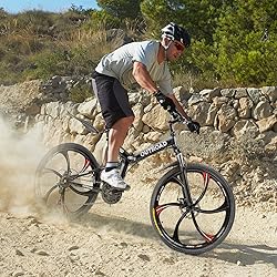 PanAme 26 Inch Adult Folding Bikes/Mountain