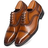 Alipasinm Men's Dress Shoes Oxford Formal Modern Leather Shoes for Men