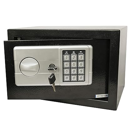 Sheel Security Solutions Access Model No.20EK Electronic Safe (Black & Silver)