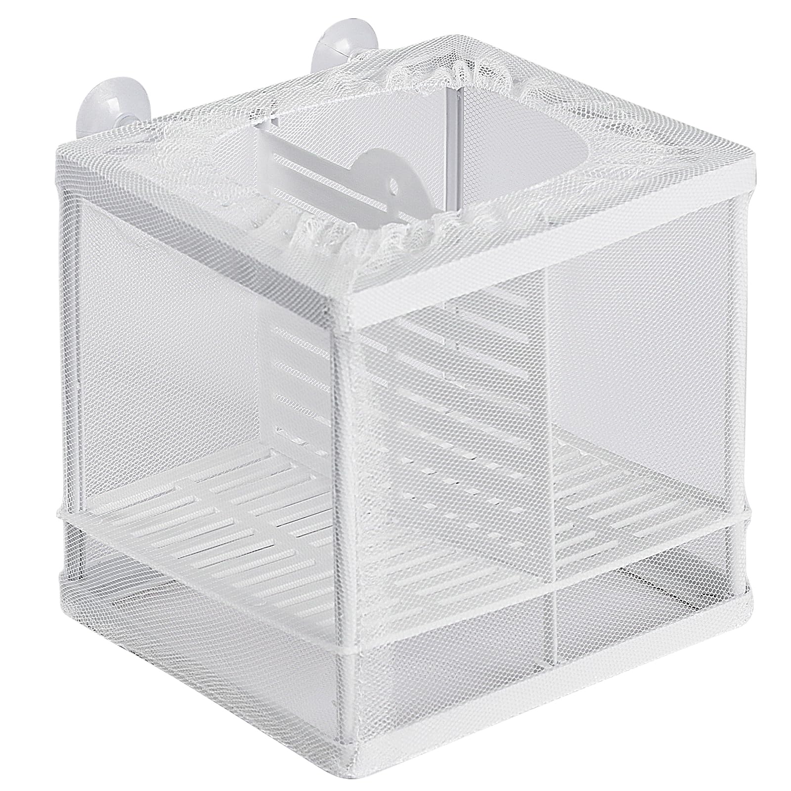 Photo 1 of Pawfly Aquarium Breeder Net with Nylon Mesh & Suction Cups - Small Isolation Box for Baby Fish & Shrimp
