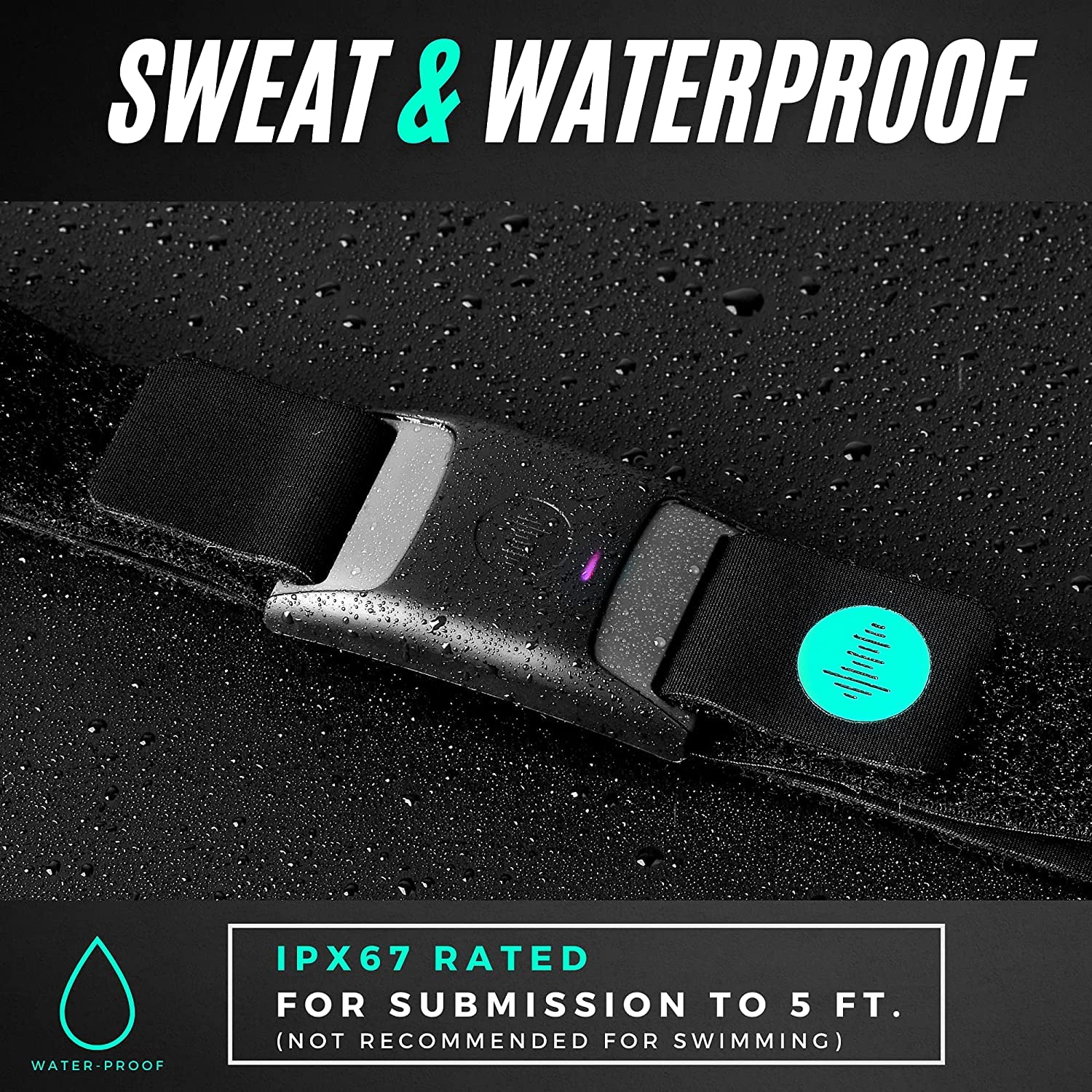 POWR LABS Bluetooth Armband Heart Rate Monitor - ANT+ Compatible with Polar, Peloton, Wahoo, Strava, Garmin, Whoop