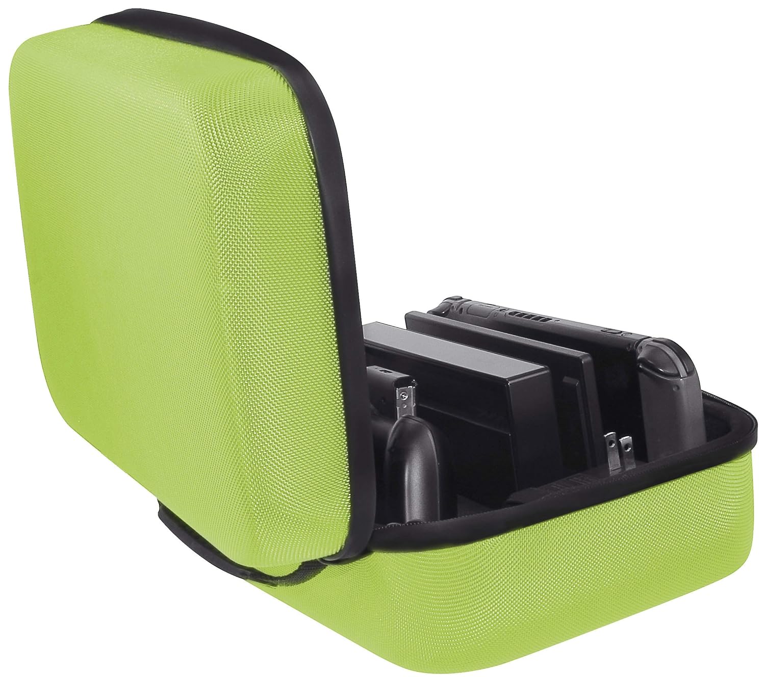 Basics Hard Shell Travel and Storage Case for Nintendo Switch - 12 x 4.8 x 9 Inches, Neon Yellow: Video Games