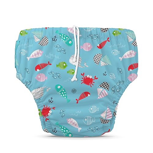 Charlie Banana Reusable Swim Diaper with Adjustable Drawstring