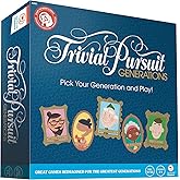 Joy for All Trivial Pursuit Generations - Trivia for Seniors - Cognitive Thinking Game - Big Easy to Read Cards for Low Vision - Fill-in-the-Blank Trivia Cards - Memory Board Game Activity for Elderly