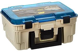 Plano 1349-00 Two Level Magnum 3449 Tackle Box, Sandstone/Blue, One Size