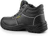 Black Hammer Safety Boots Steel Toe Cap Leather S3 SRC Lightweight UK 10 view 9