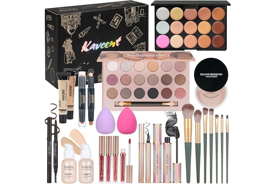 Makeup Kit Makeup Sets for Teens Makeup kits for Women Teenagers Full Kit Make up Eyeshadow Palette Foundation Concealer Lipgloss Makeup Gift Set for Women Teen Girls
