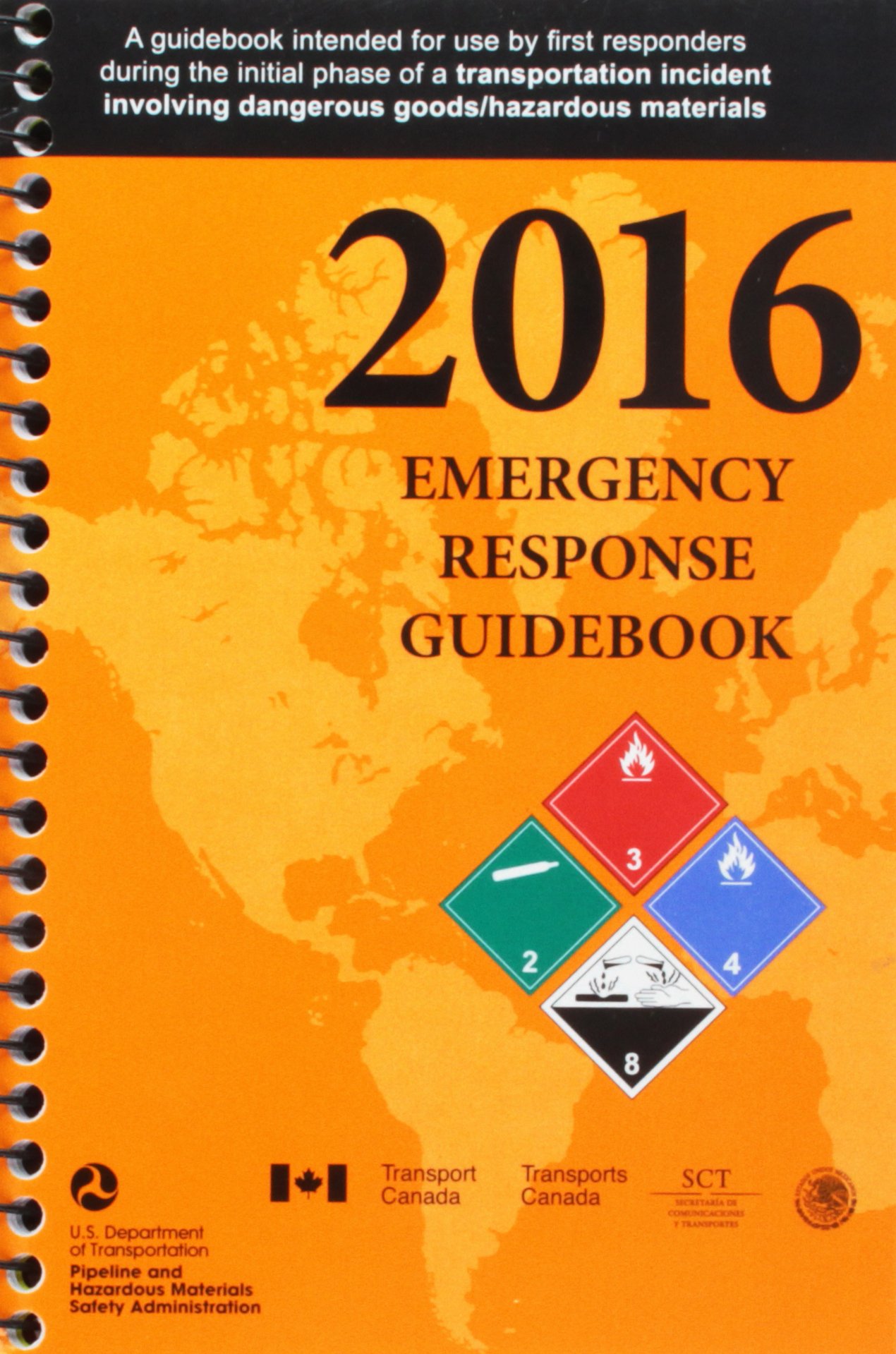 [EXCLUSIVE]2016 Emergency Response Guidebook (ERG) Spiral Bound