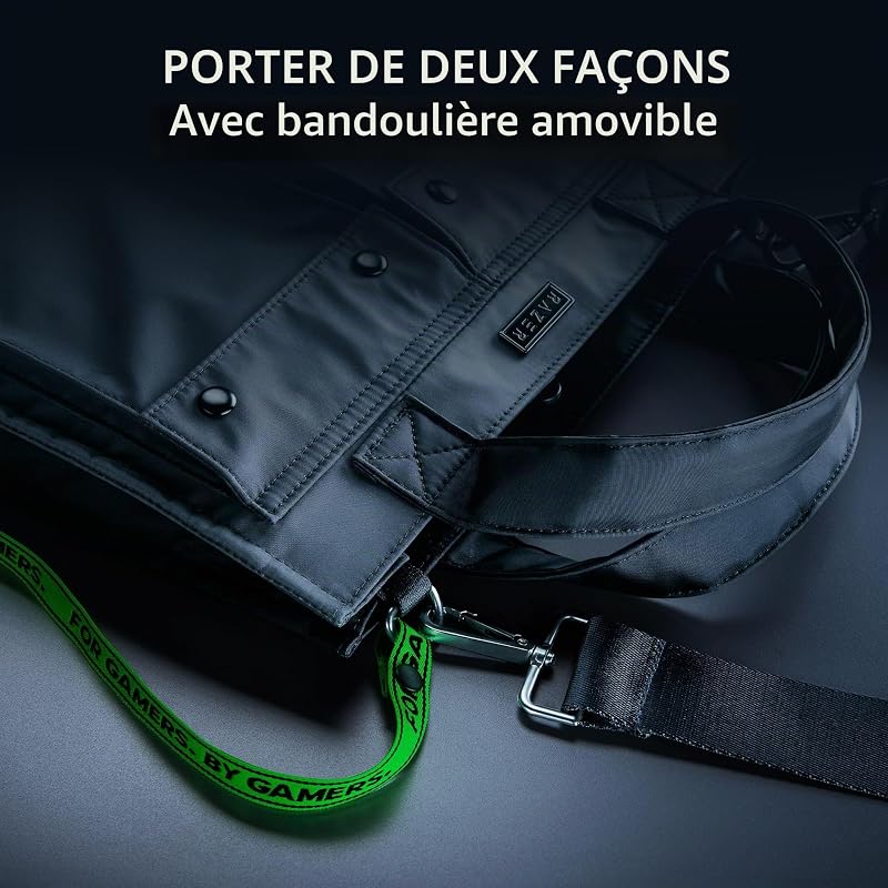 Tote Bag Xanthus - Compartiment rembourré dédié à l'ordinateur portable - Convient aux ordinateurs portables jusqu'à 16 » - Nylon hydrofuge - Transport bidirectionnel avec bandoulière détachable