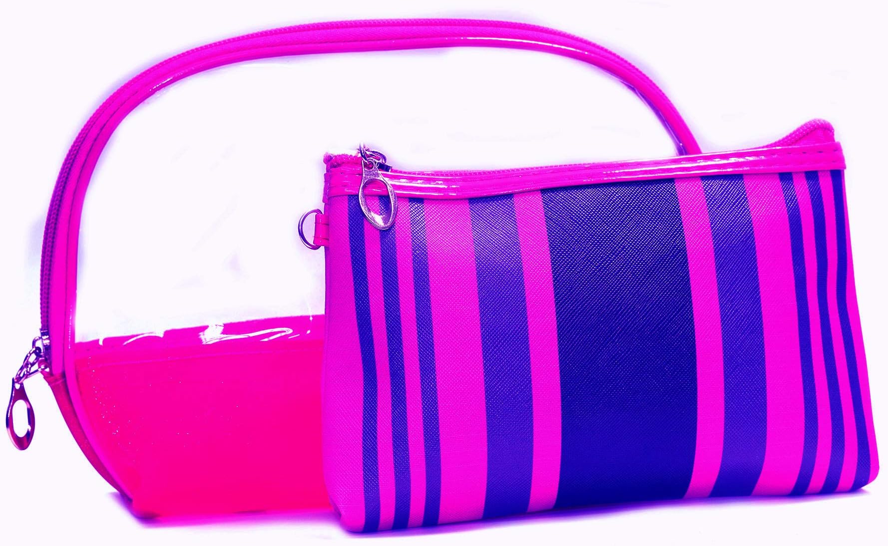Women's Multi Purpose Makeup Bag/Vanity Pouch/Toiletry Travel Kit/Bag Organiser (PInk)
