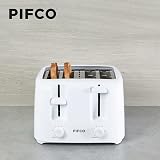 PIFCO Essentials White Toaster 4 Slice Dual Control 6 Browning Levels 1400W view 5