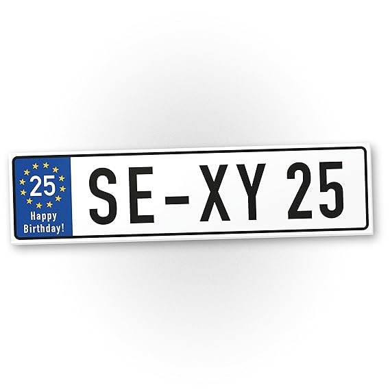 DankeDir! Sexy 25 Jahre Kunststoff Schild Jahre - Geschenk 25. Geburtstag, Geschenkidee Geburtstagsgeschenk Fünfundzwanzigste