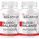 (2 Pack) Glyco Balancer Capsules - Official GlycoBalancer Supplement Support Pills Advanced Formula All Natural Premium Ingredinets for Health Support Vitamins and Wellness, 120 Capsules for 2 Months