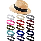 Liitrsh 15 Pcs Hat Band Stretchable Ribbon for Panama, Western Cowboy, Straw Hats - Accessories for Women and Men